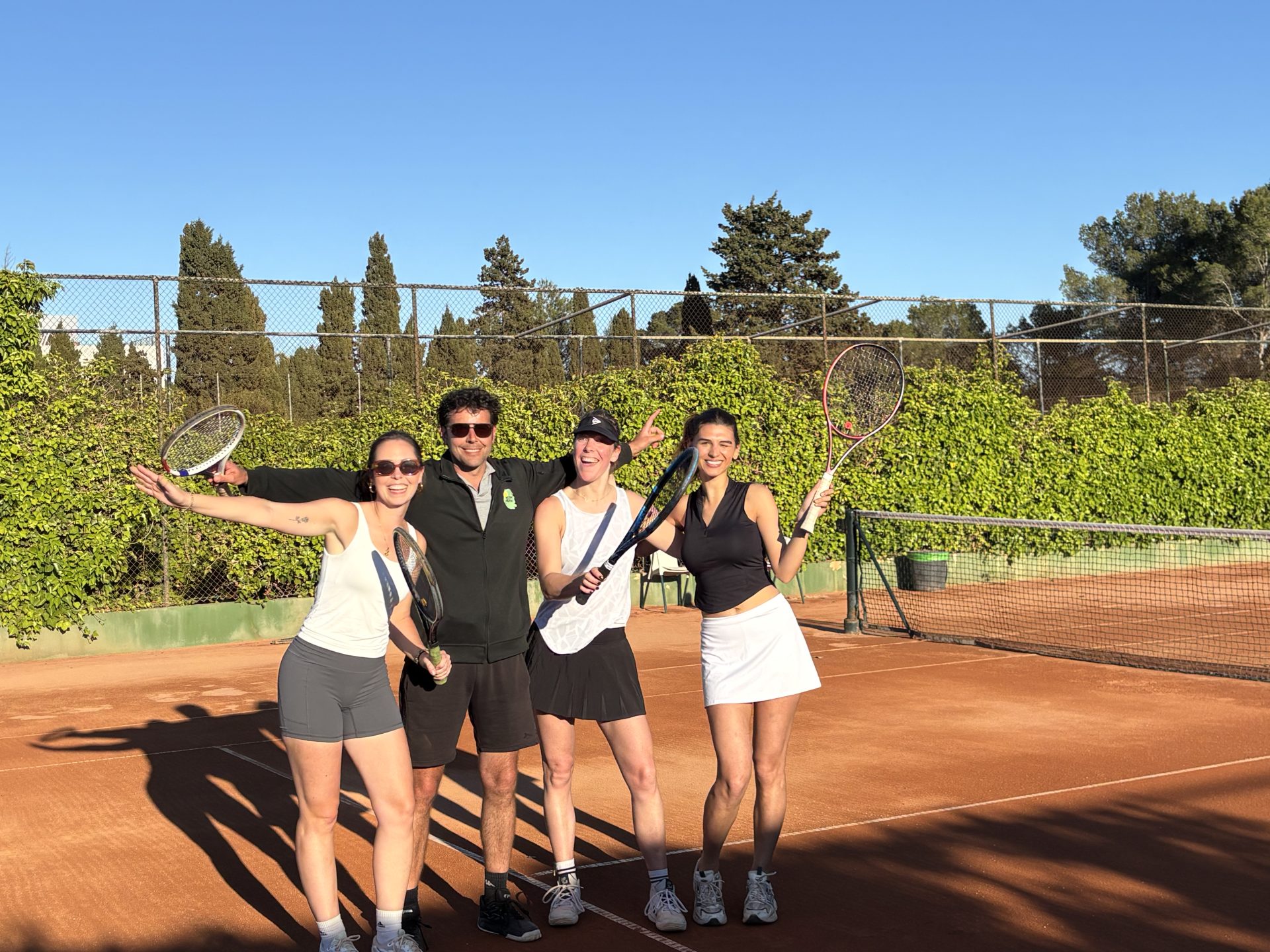 gravel tennisbaan