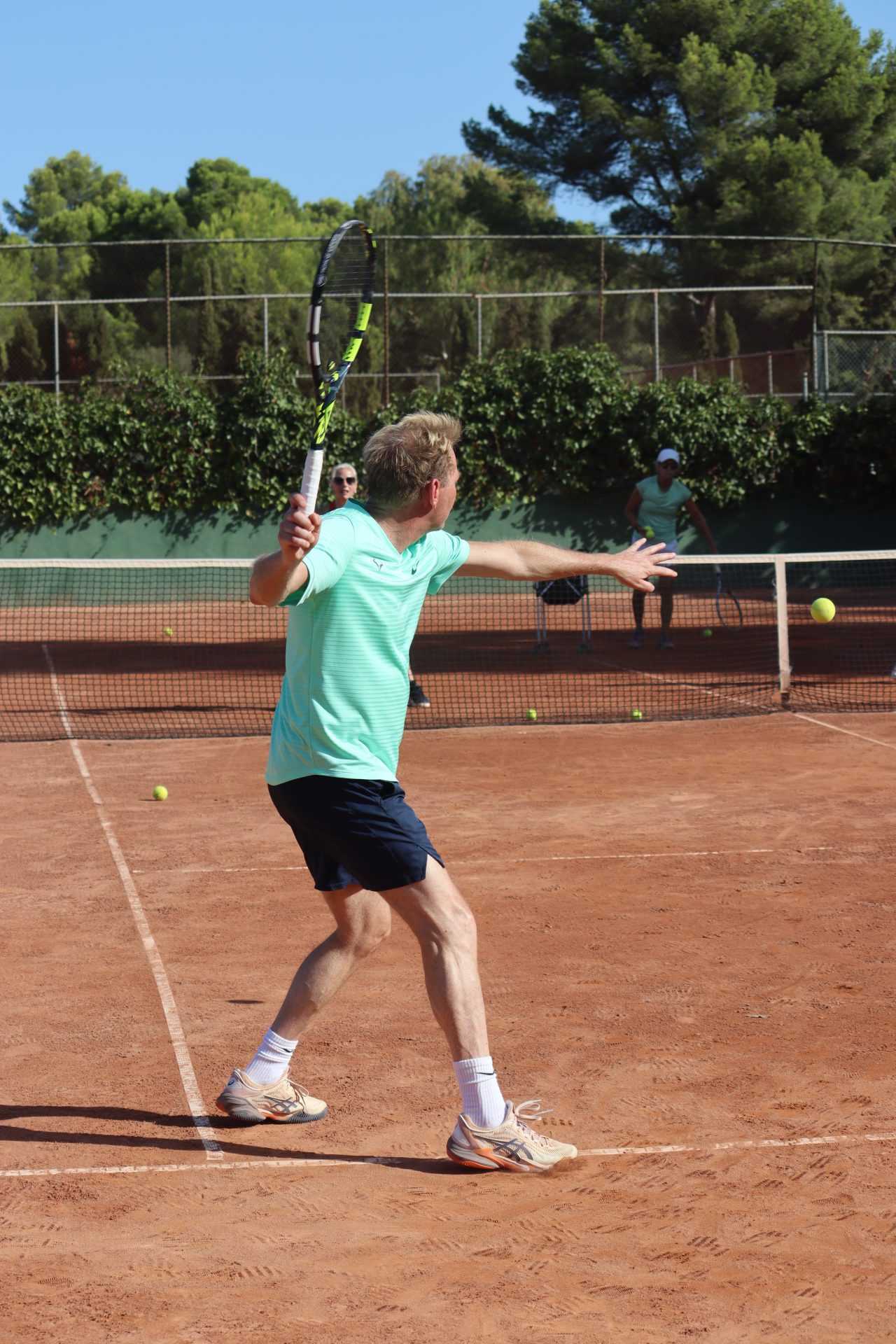 Tennis actiefoto